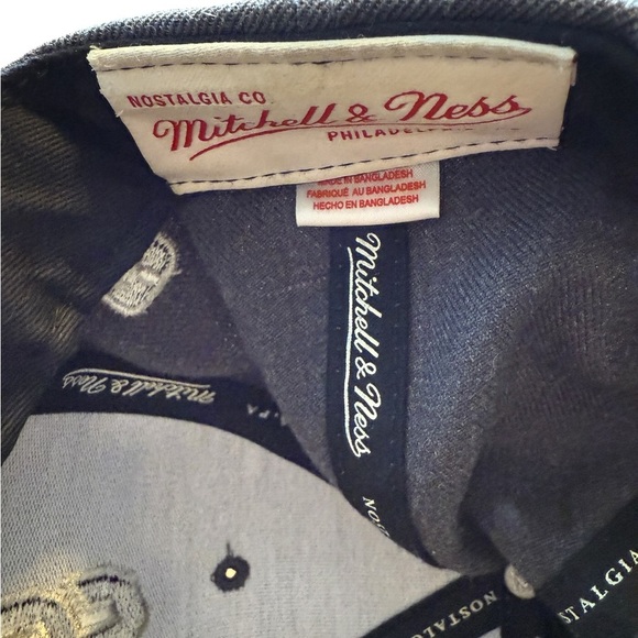Chicago Bulls NBA Wool Blend SnapBack Gray Mitchell & Ness Hardwood Classics Hat - Picture 9 of 11